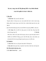 Lịch sử lớp 6 - Sự suy vong của chế độ phong kiến và sự hình thành của chủ nghĩa tư bản ở châu âu doc