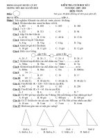 Đề thi cuối HKI lớp 3. NH 2009-2010