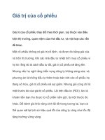 Giá trị của cổ phiếu ppt