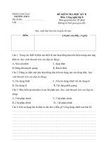 đề thi cong nghệ 8/2009-2010/có dáp án