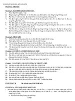 Đề cương ôn tập HKII - Môn vật lí 10CB