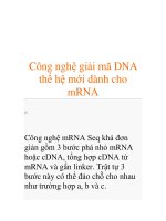 Công nghệ giải mã DNA thế hệ mới dành cho mRNA ppsx