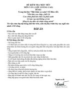 ĐỀ KIỂM TRA 1 TIẾT (11 NÂNG CAO)