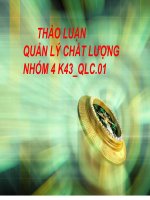 Đề tài: Để chất lượng sản phẩm luôn thỏa mãn yêu cầu của khách hàng, doanh nghiệp phải giải quyết vấn đề gì dưới góc độ quản lý chất lượng ppsx