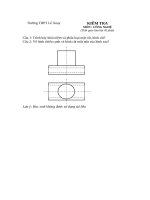 đề kiểm tra 1 tiết môn công nghệ 11 - 1