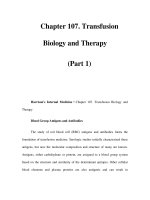 Chapter 107. Transfusion Biology and Therapy (Part 1) ppsx