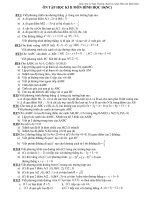 ÔN TẬP HKII HÌNH HỌC 10