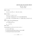 đề thi HK II - Toán 10