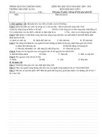 KT học kỳ 2 sinh 9 ( 2009 - 2010)