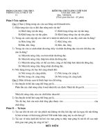 Vật lý 6 cuối năm 06-07 (Đề+Biểu điểm)