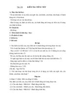 Tiết 130: Kiểm tra Tiếng Việt