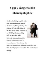 5 gợi ý vàng cho hôn nhân hạnh phúc doc