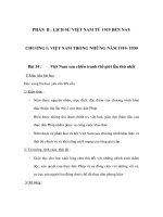 Việt Nam sau chiến tranh thế giới lần thứ nhất - Giáo án lịch sử lớp 9 pot