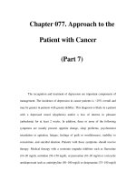 Chapter 077. Approach to the Patient with Cancer (Part 7) ppt