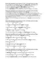 Đề thi thử đại học môn tiếng anh 12 - Đề 1