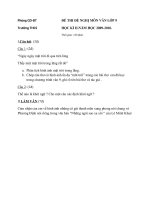 ĐỀ THI HỌC KỲ II 2009 -2010