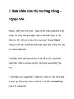 II.Bản chất của thị trường vàng – ngoại hối. ppsx