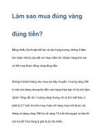 Làm sao mua đúng vàng đúng tiền? pps