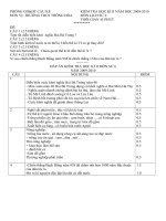 ĐỀ THI HỌC KỲ II SỬ 6,8,9 NH 2009-2010