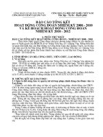 bai; bao cao dai hoi Cong doan