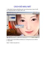 CÁCH ĐỔI MÀU MẮT potx