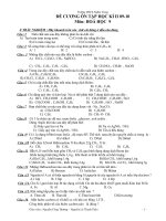 DE CUONG ON THI HOA 9 HK II VIP