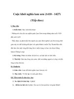 Lịch sử lớp 7 - Cuộc khởi nghĩa lam sơn (1418 - 1427) (Tiếp theo) docx