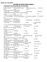 Ngân hàng đề công nghệ 8