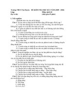 Kiểm tra Lý 8 Kì II