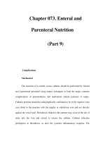 Chapter 073. Enteral and Parenteral Nutrition (Part 9) pps