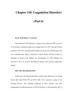 Chapter 110. Coagulation Disorders (Part 6) doc