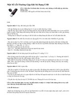 Một Số Lỗi Thường Gặp Khi Sử Dụng USB