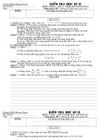 Đề thi học kì II toán 8