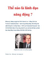 Thế nào là lãnh đạo năng động ? pps