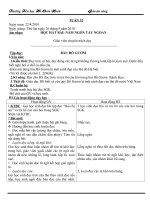 giáo án sáng lớp 1 tuần 32