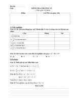 Đề kiểm tra Đại 7 chương IV