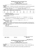 Bài kiểm tra học kỳ II năm học 2009 -2010