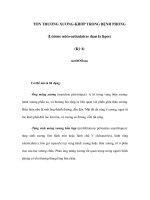 TỔN THƯƠNG XƯƠNG-KHỚP TRONG BỆNH PHONG (Lésions ostéo-articulaires dans la lèpre) (Kỳ 4) potx