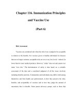 Chapter 116. Immunization Principles and Vaccine Use (Part 6) potx