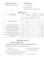 SỬ 7- HKI -ĐỀ - MT - ĐÁP ÁN