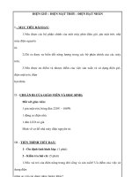 Giáo án Vật lý lớp 9 - ĐIỆN GIÓ – ĐIỆN MẶT TRỜI – ĐIỆN HẠT NHÂN pptx