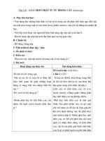 Tiết 119: Lựa chọn trật tự từ trong câu (luyện tập)