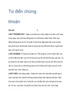 Từ điển chứng khoán Chủ đề L ppsx