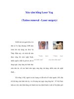 Xóa xăm bằng Laser Yag (Tattoo removal - Laser surgery) ppsx