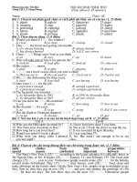 ĐỀ THI HOC KÌ 2 LỚP 8  - SỐ 2