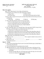 Vật lý 8 cuối năm 06-07 (Đề+Biểu điểm)