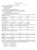 thi thử HK II .Đ.A .CUC HAY.ĐE 1