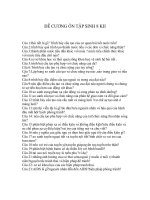 đề cương sinh 8 hII chuẩn