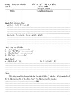 Đề thi thử TOÁN 5 (cuối kì II). Rất chuẩn, in luôn.