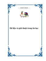 Dữ liệu và giải thuật trong tin học ppsx